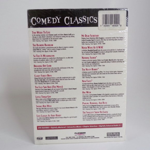 Comedy Classics 1920s - 1960s 4 DVD Boxed Set, Rooney, Sellers, Lombard, Keaton - Picture 7 of 7